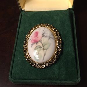 Donegal china brooch